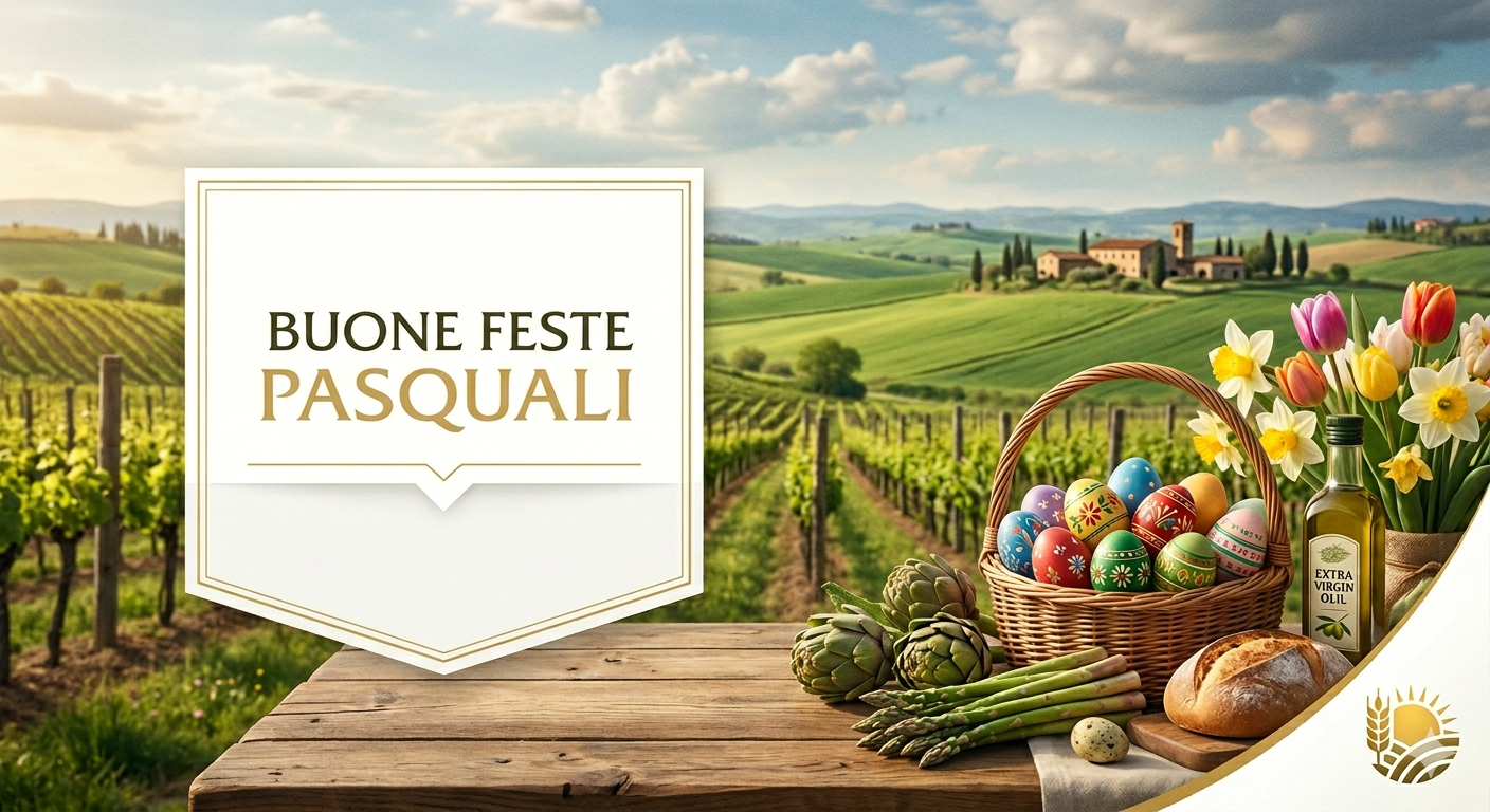 Dalla nostra terra, i migliori auguri di Buona Pasqua! 🌿